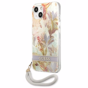 Guess GUHCP13SHFLSU iPhone 13 mini 5.4" violetti/violetti kovakotelo Kukkahihna