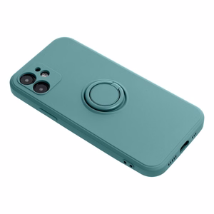 Silikoninen Ring-suojakuori mallille iPhone 17 Pro Max / 18 Pro Max – vihreä