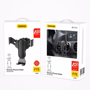 Dudao gravity car phone holder for air vent black (F7s)