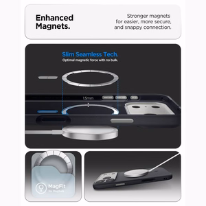 Spigen Nano Pop MagSafe -suojakuori iPhone 17 Pro Max / 18 Pro Max -malleille, musta