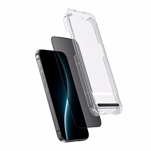 Benks Karkaistu lasi Glass Warrior Privacy iPhone 17/16 Pro:lle musta
