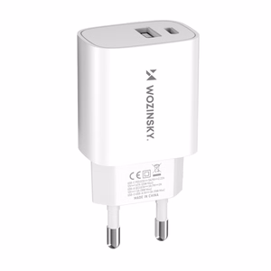 Charger Wozinsky (WGWCW) (1xUSB-C;1xUSB 3A 20W) white