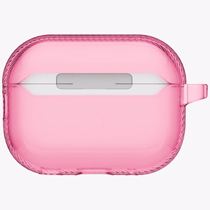 Uniq Glase Pro Suojakuori AirPods Pro 3:lle lukitussuojakuori - läpinäkyvä vaaleanpunainen