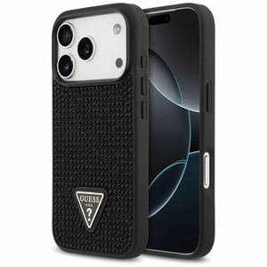 Guess Rhinestone Triangle Logo suojakuori iPhone 17 Pro - musta