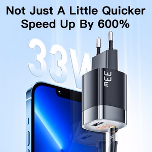 Charger Essager "GaN Ling" Black 33W (PD / QC3.0) with LED display
