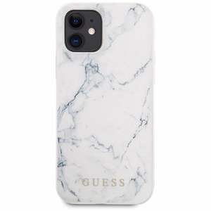 Guess Marble Suojakuori iPhone 12 mini 5.4" - Valkoinen
