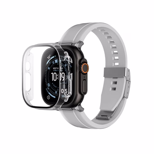 AmazingThing Radix Glass Näytönsuoja suojakuorella Apple Watch Ultra 3 49mm:lle - kirkas