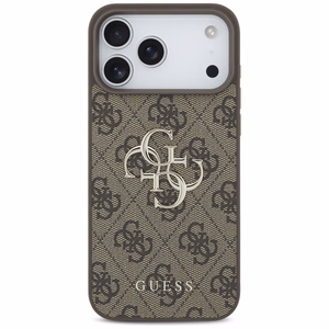 GUESS GUE005598 (4G PU Big Logo) suojakuori laitteelle iPhone 18 Pro Max / 17 Pro Max, väri: ruskea