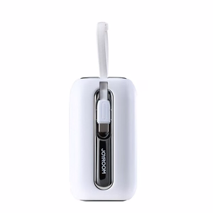 Joyroom mini powerbank 10000mAh värikäs sarja 22.5W, jossa on 2 sisäänrakennettua USB C ja Lightning kaapelia vaaleanpunainen (JR-L012)