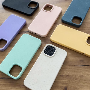 Eco Case Kotelo iPhone 12 Pro Max Silikonisuojus Puhelinsuoja Keltainen