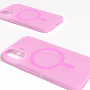 Puro Daylight MagSafe Silikoninen Suojakuori iPhone 16:lle - vaaleanpunainen