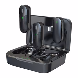 Devia microphone for smartphone Kintone Lightning wireless 2in1 black