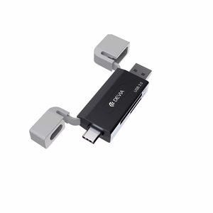 Devia kortinlukija 2in1 EL240 USB/USB-C 3.0 musta