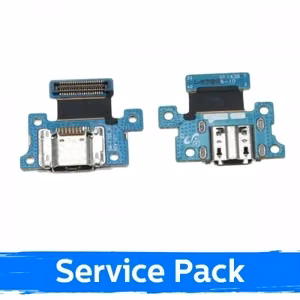 Latausportti yhteensopiva Samsung T700 Tab S 8.4'' flex-kaapelilla / hopeinen (Service Pack)
