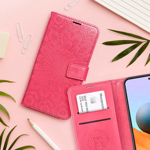 MEZZO Book suojakuori Xiaomi Redmi Note 15 PRO 5G:lle - mandala magenta