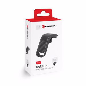 Auton puhelimen pidike Forcell F-Grip Carbon B060 ilmanvaihtoaukkoon musta