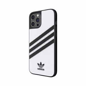 Adidas OR Moulded Case PU iPhone 12 Pro Maxille - valkoinen/musta