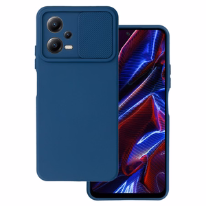 Camshield Soft Suojakuori Xiaomi Redmi Note 12 5G / Poco X5:lle - laivastonsininen