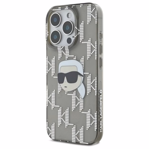 Karl Lagerfeld IML Karl Head Electroplated iPhone 16 Pro Suojakuori - Musta