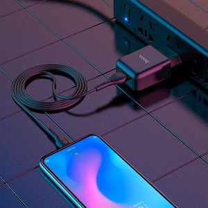 Puhelinlaturi Hoco USB A 2A 10W + kaapeli USB A - USB C N2 musta