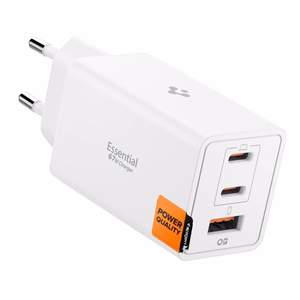 Spigen Essential EE673EU 67 W seinälaturi 3 liitännällä, valkoinen