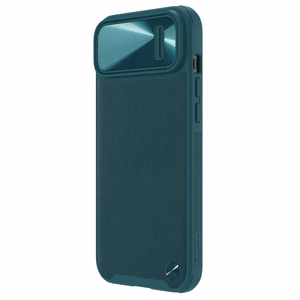 Nillkin CamShield Nahka S Kotelo iPhone 14 Plus kotelo suojus kameran suojus vihreä