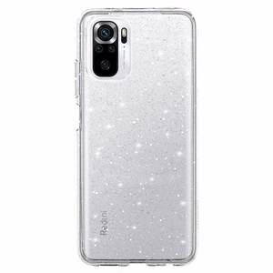 Crystal Glitter Suojakuori Xiaomi Redmi Note 10/Note 10S/Poco M5S hopeinen