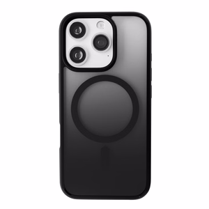 Puro Gradient MagSafe Silikoninen Suojakuori iPhone 16 Prolle - musta