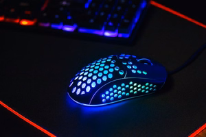 ART wire computer mouse USB A dpi with light AM-99 black