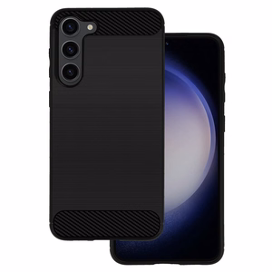 Carbon Back Suojakuori Samsung Galaxy S23 Plus:lle musta