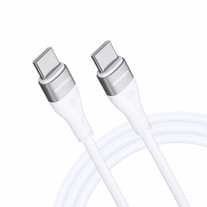 Wozinsky WSTCC1 USB-C / USB-C PD 65W kaapeli 1 m - valkoinen