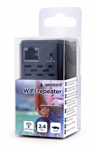 Gembird WNP-RP300-03-BK verkon toistin 300 Mbit/s musta