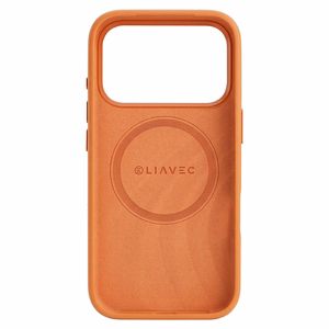 Liavec Silky suojakuori metallisella kamerakehyksellä Iphone 17 Pro Max -puhelimelle oranssi