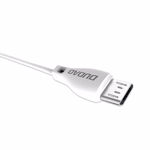 Dudao L4M USB-A - MicroUSB 2,4A kaapeli 1m - valkoinen