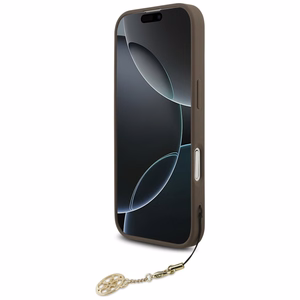 Guess 4G Charms Collection MagSafe Suojakuori iPhone 17:lle - ruskea