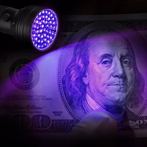 Wozinsky WLT-51L IP65 UV Flashlight for Trace Detection - Black
