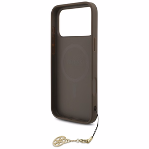Guess 4G Charms Collection MagSafe Suojakuori iPhone 17 Pro Maxille - ruskea