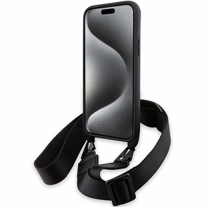 BMW M Edition Carbon Stripe & Hihna Suojakuori iPhone 15 / 14 / 13:lle - musta