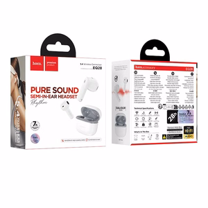 Hoco EQ28 TWS ANC/ENC wireless earbuds – white star