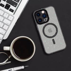 Tel Protect Magnetic Splash Frosted Suojakuori iPhone 15 Plus:lle musta