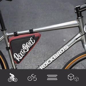 Rockbros G002 Flash Journey kolmionmuotoinen runkolaukku, 1.4L – väri: punainen