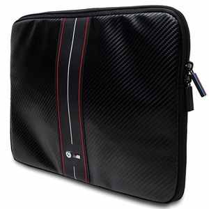 BMW Carbon & Red Stripe sleeve 16 tuuman kannettavalle - musta