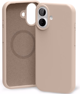 Mercury Pure Magsafe Silicon Suojakuori Apple iPhone 17 vaaleanpunainen hiekka