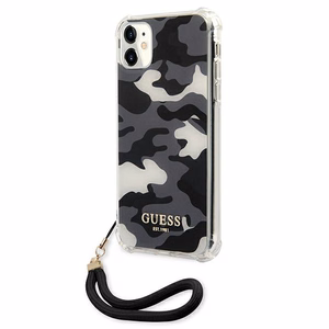 Guess GUHCN61KSARBK iPhone 11 6.1" / Xr black/black hardcase Camo Collection