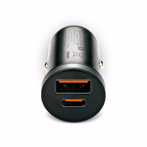 Auton laturi everActive CC-30Q USB + USB-C QC 3.0 PD 35W