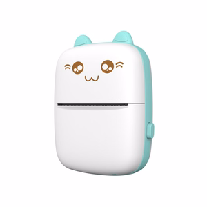 HURC9 Bluetooth Mini Kitty -lämpötulostin sovelluksella - sininen