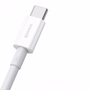 USB-kaapeli Baseus Superior USB - Type-C 66W 1,0m valkoinen CATYS-02