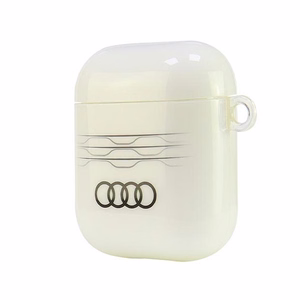 Audi IML Geometric Pattern Case for AirPods 1 / 2 - White
