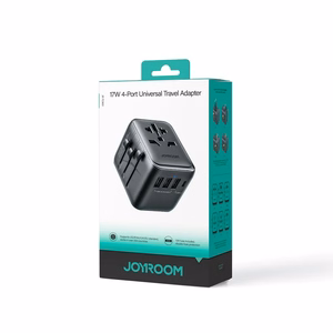 Universal Travel Charger Joyroom JR-TCW01 15W 3xUSB-A/USB-C black