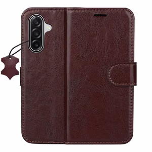 Smart Luxe nahkainen suojakuori Samsung Galaxy A36 5G / A56 5G / A37 5G ruskea